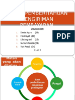 SURAT PEMBERITAHUAN PENGIRIMAN PEMBAYARAN