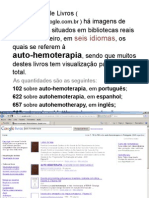 2.971 Livros em Seis em Seis Idiomas Se Referem À Auto-Hemoterapia