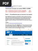 PMI Processo Inscricao Exame