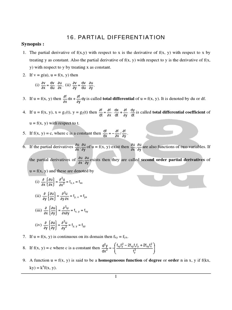 Ib 16par Differentiation 77 81 Pdf Derivative Equations