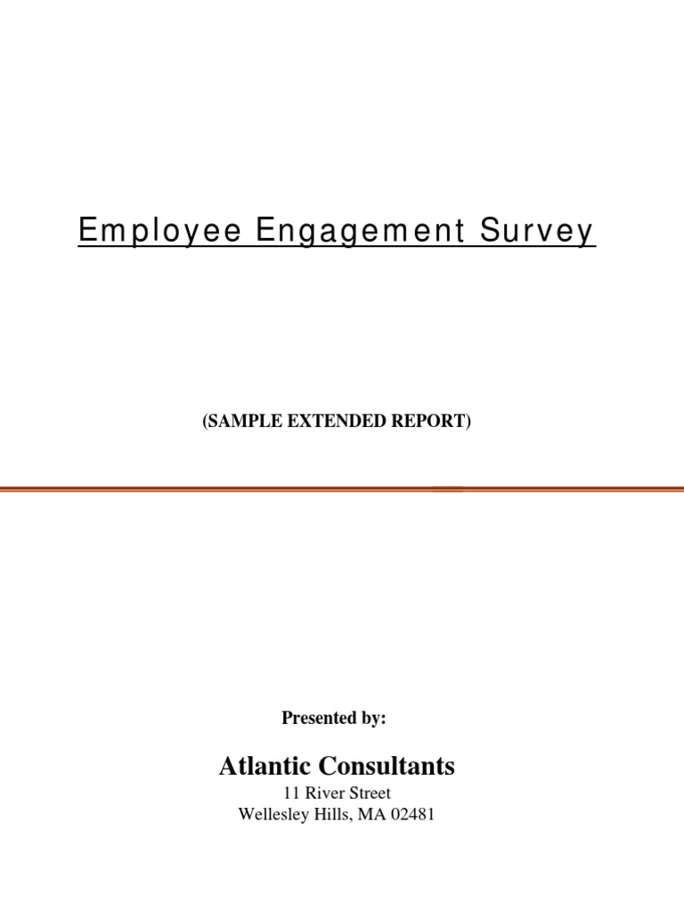 Employee Engagement Report | PDF | Survey Methodology | Job Satisfaction