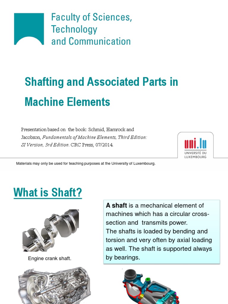 11.shafting and Associated Parts - V002 | PDF | Bending | Bearing ...