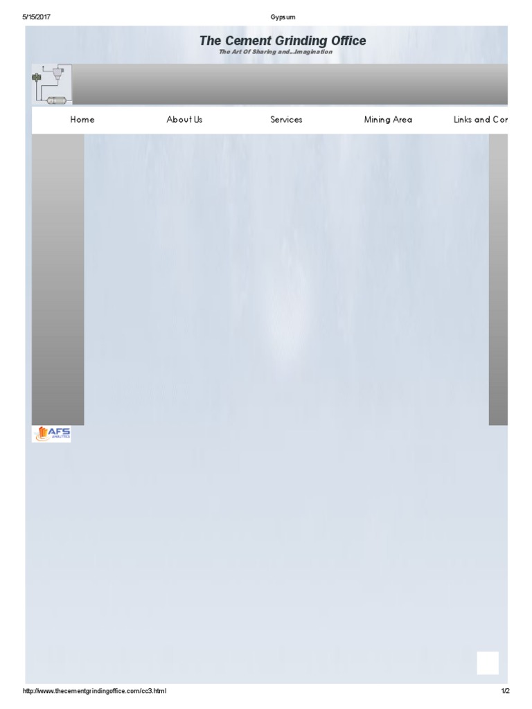 The Cement Grinding Office Home About Us Services Mining Area Links and Contact PDF Cement