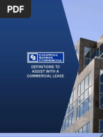 Download Commercial Lease Definitions by Coldwell Banker Commercial SN34875045 doc pdf