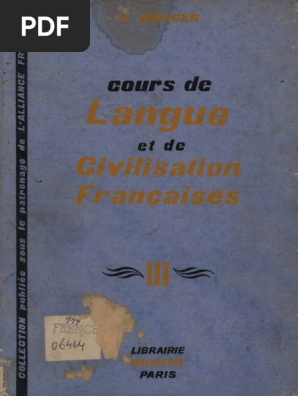 cours de langue et de civilisation francaises iii pdf nombre grammatical paris