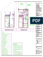 Water and Drainage Layout for Building Interior Design