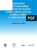 Jornadas de Intercambio Interdisciplinario Abuso Sexual Infantil Montevideo 2008