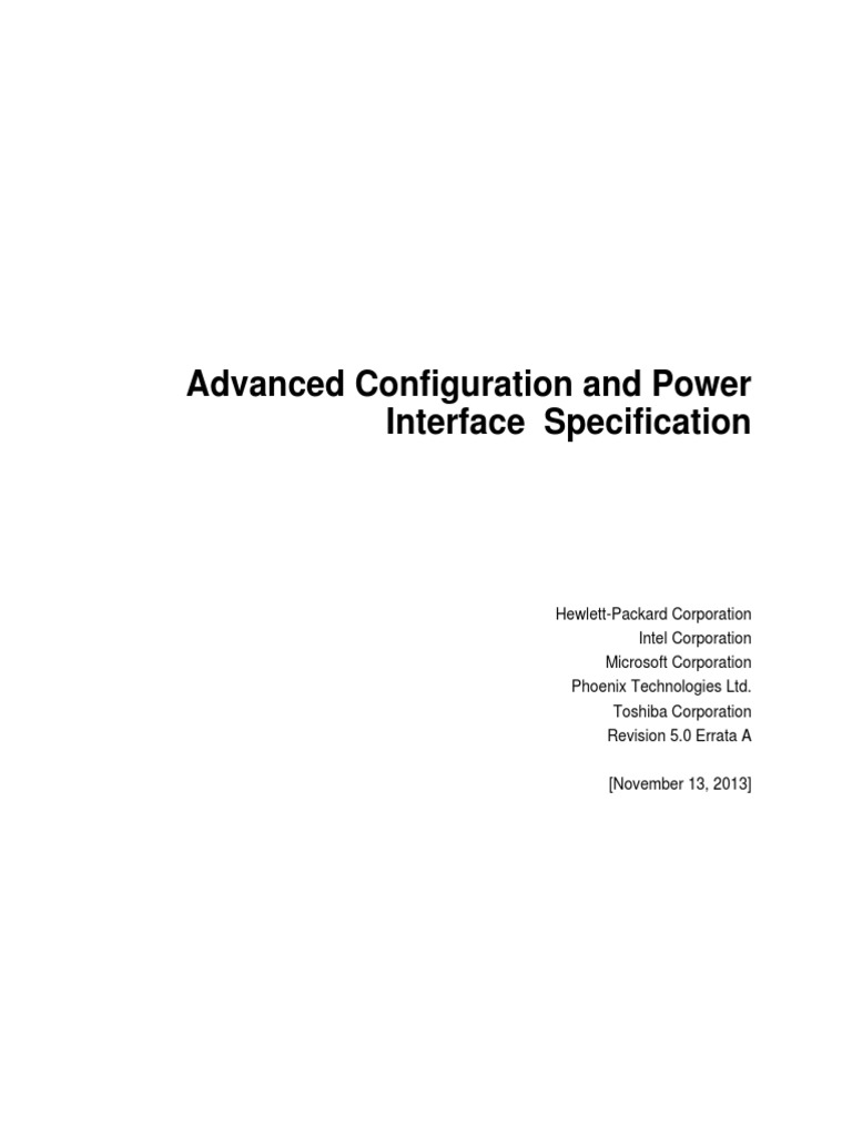 Acpi 5 PDF | PDF | Digital Technology | Computing