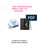 Avances Tecnologicos Sobre El Fax y El Celular