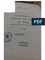 Contribuição À HIstória Das Ideias No Brasil