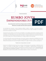 CONVOCATORIA RUMBO JOVEN Emprendedores Juveniles 2017