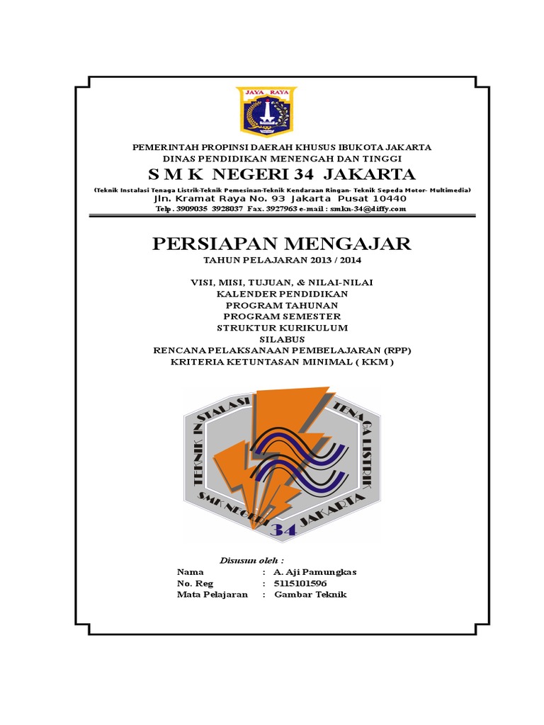 Cover Rpp Gambar Teknik