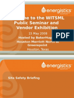 Welcome To The Witsml Public Seminar and Vendor Exhibition: Hosted by Bakerhughes Houston Marriott North at Greenspoint