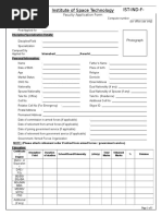 Ist Application Form for Faculty Post (1)