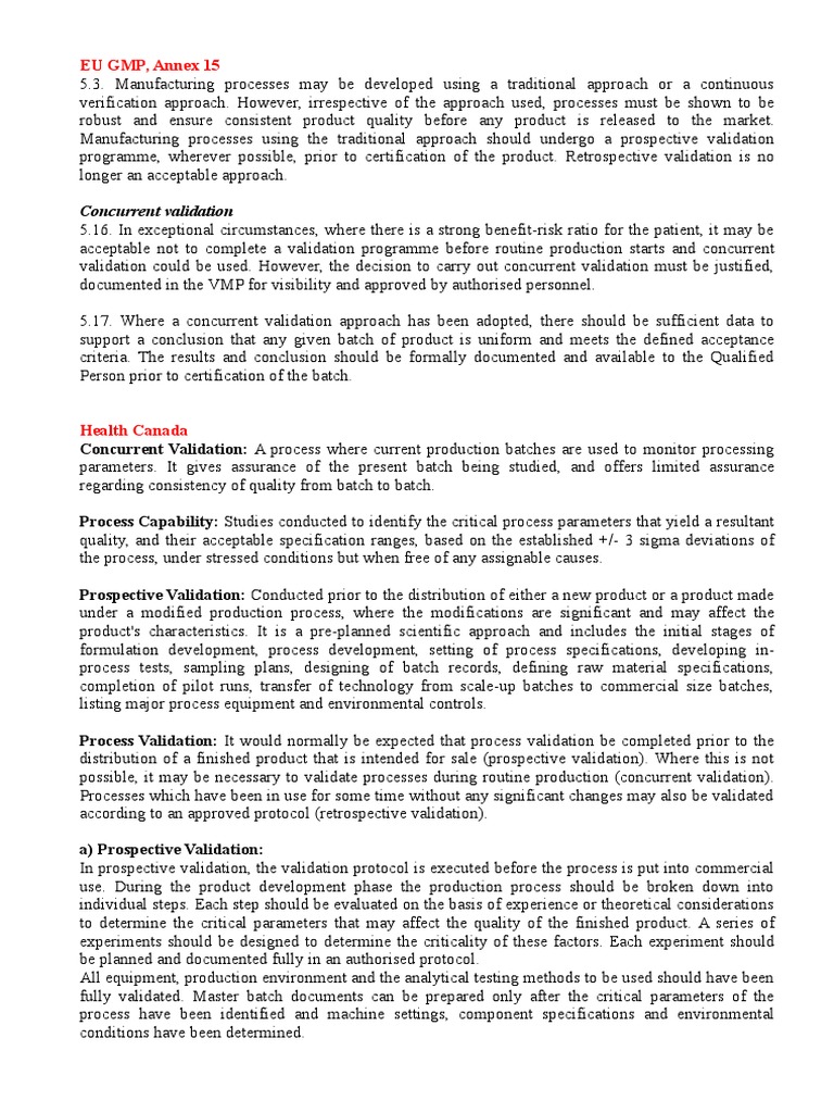 Validation GMP PDF Verification And Validation Scientific Method