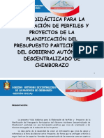 Guía Didáctica a Presentar proyectos y perfiles PP