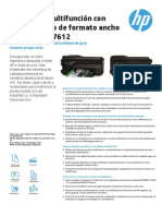 Impresora Multifunción Con Conexión Web de Formato Ancho HP Officejet 7612