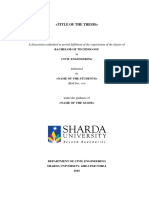 A Sample Copy of Thesis