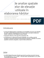 Tehnici de analize spațiale utilizate în elaborarea hărților