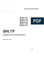 Lampara de Fotocurado Qhl75 - Manual de Usuario