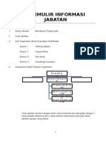 Formulir Informasi Kosong Jafung Penatalaksanaan Kepegawaian