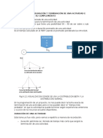 Estimacion de La Duración y Terminación de Una Actividad e Incertidumbre de Su Cumplemiento