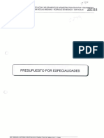 7 - Presupuesto Por Especialidad