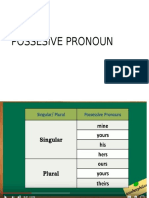 Possesive Pronoun