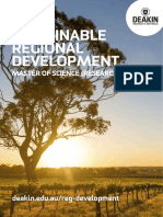 Sustainable Regional Development Course Flyer