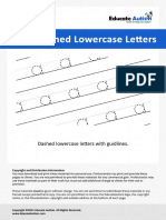 Trace Lowercase Dashed - Educate Autism