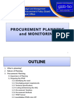Procurement Planning & Monitoring (MADPAT)