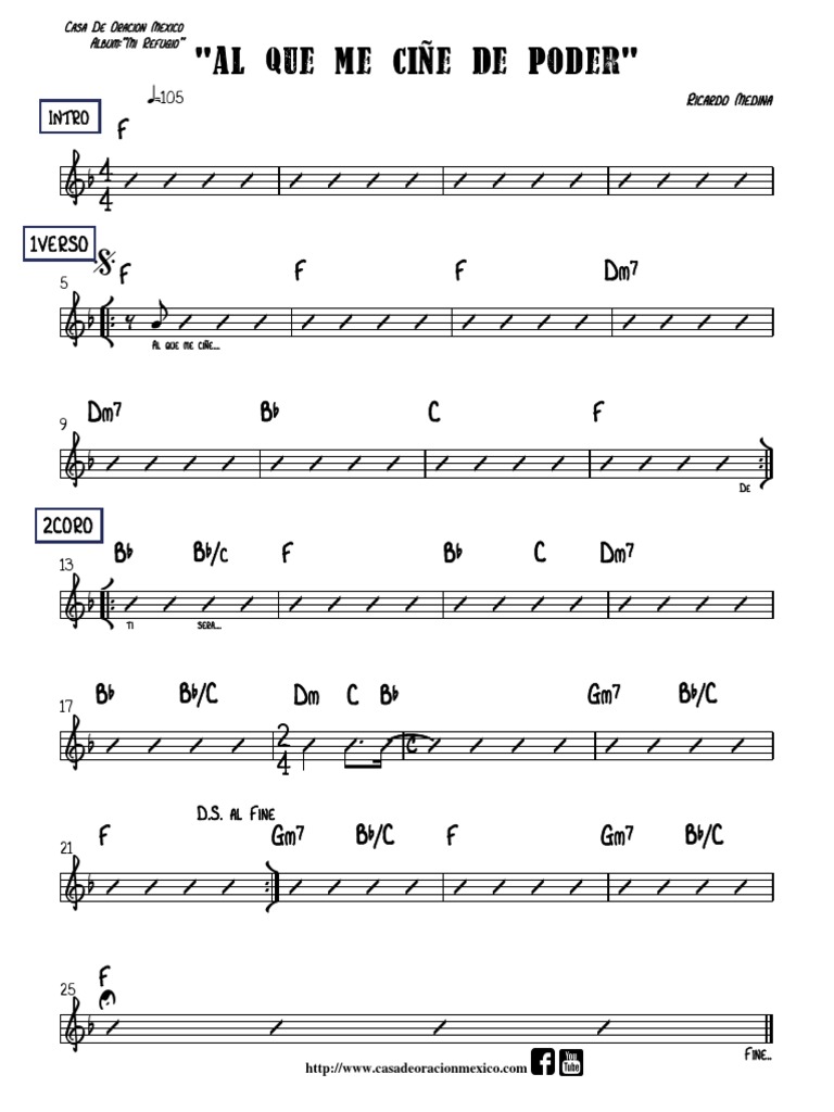 Al Que Me Ciñe de Poder PDF Musica en español
