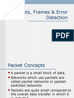 Packets, Frames & Error Detection
