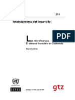 Las Microfinanzas - El Sistema Financiero en Guatemala