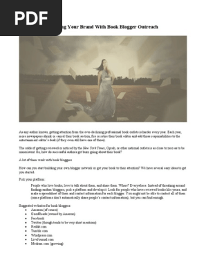 Book Blogger Outreach CBR