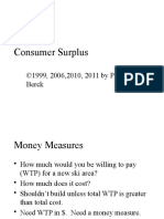Consumer Surplus: ©1999, 2006,2010, 2011 by Peter Berck