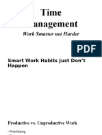 Time Management: Work Smarter Not Harder