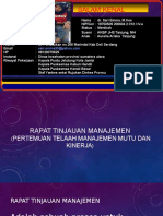 Rencana Persiapan Rapat Tinjauan Manajemen