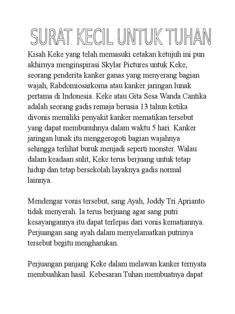 Surat Kecil Untuk Tuhan 2 PDF