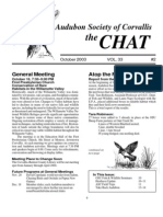 October 2003 Chat Newsletter Audubon Society of Corvallis