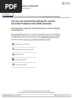 Can You Use Community Policing for Counter Terrorism? Evidence From NSW, Australia