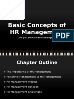 Basic Concepts of HR Management: and Yes, There Are The Challenges