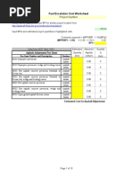 Fuel Escalation Cost Worksheet: Project Number