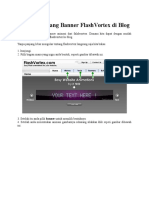 Cara Memasang Banner FlashVortex Di Blog