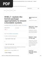RHEL7_ Update the Kernel Package Appropriately to Ensure a Bootable System