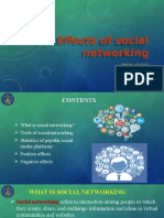 Effects of Social Networking: Benefits and Drawbacks