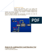 Load Rejection Test