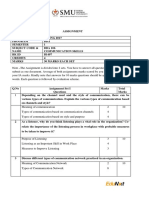 BBA 106 Communication Skills Assignment