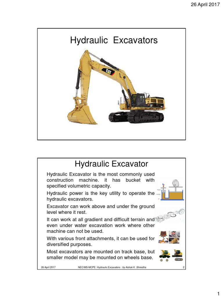 Hydraulic Excavator | PDF | Machines | Vehicles