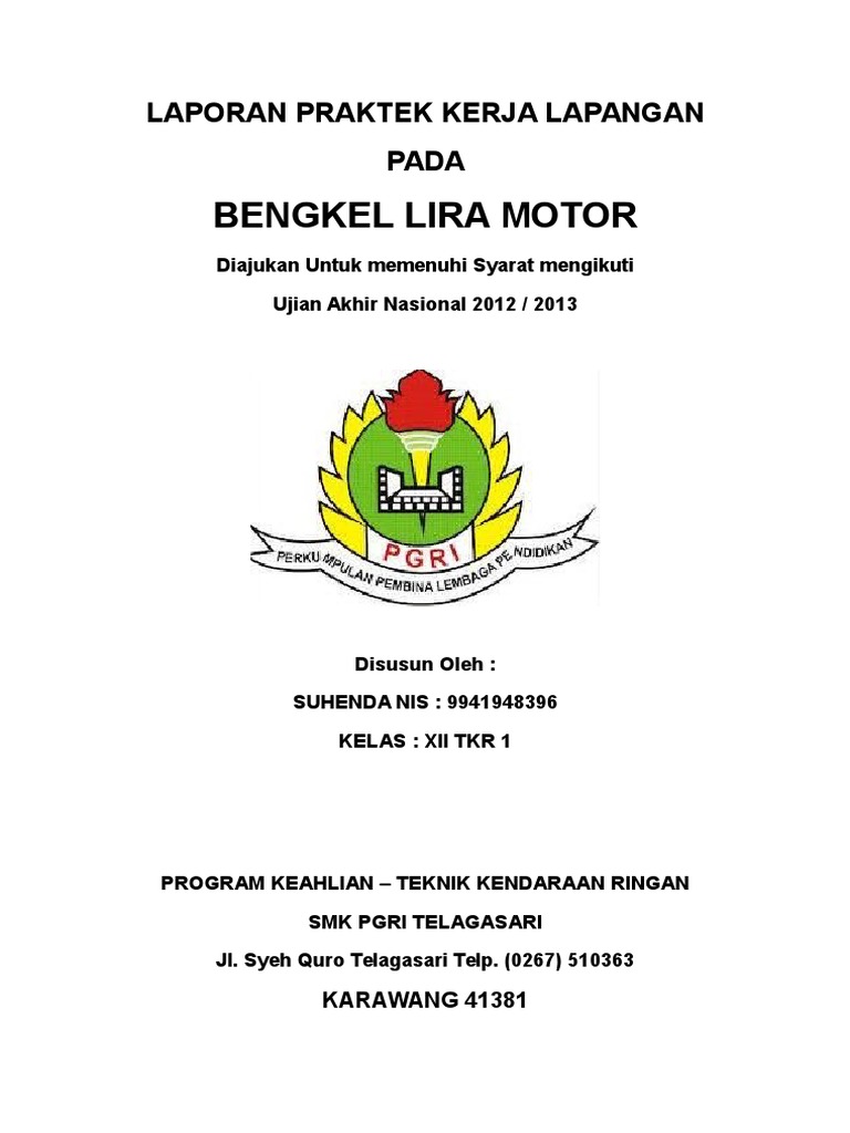Laporan Praktek Kerja Lapangan